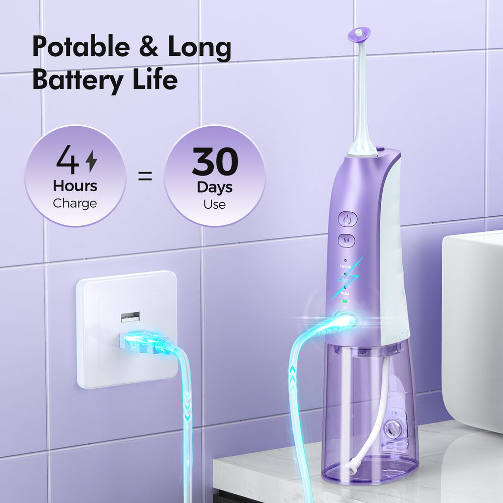 Tongue cleaner tip accessory for Demita flosser