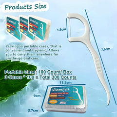 Ergonomic handle design of Demiya dental floss picks