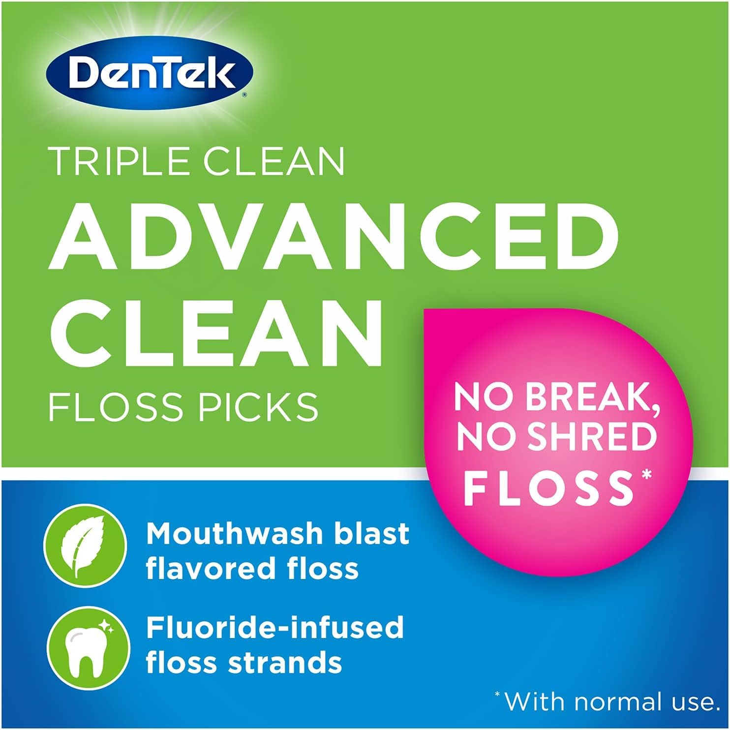 Textured pick deep cleaning between teeth
