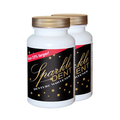 Sparkle-Dent denture cleaner 2-pack package
