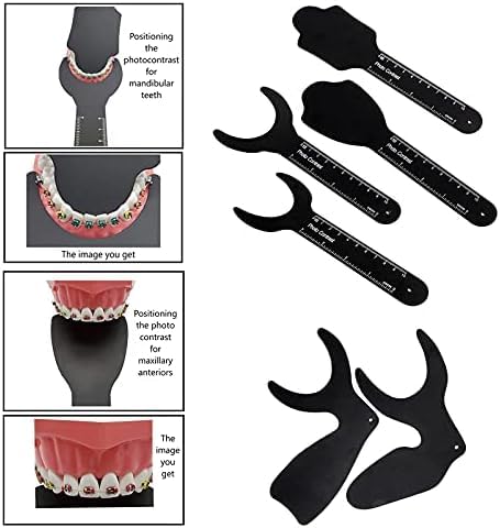 High-contrast black boards designed for precise dental imaging documentation