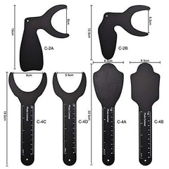 Contraster board C-2b on black background for dental photography
