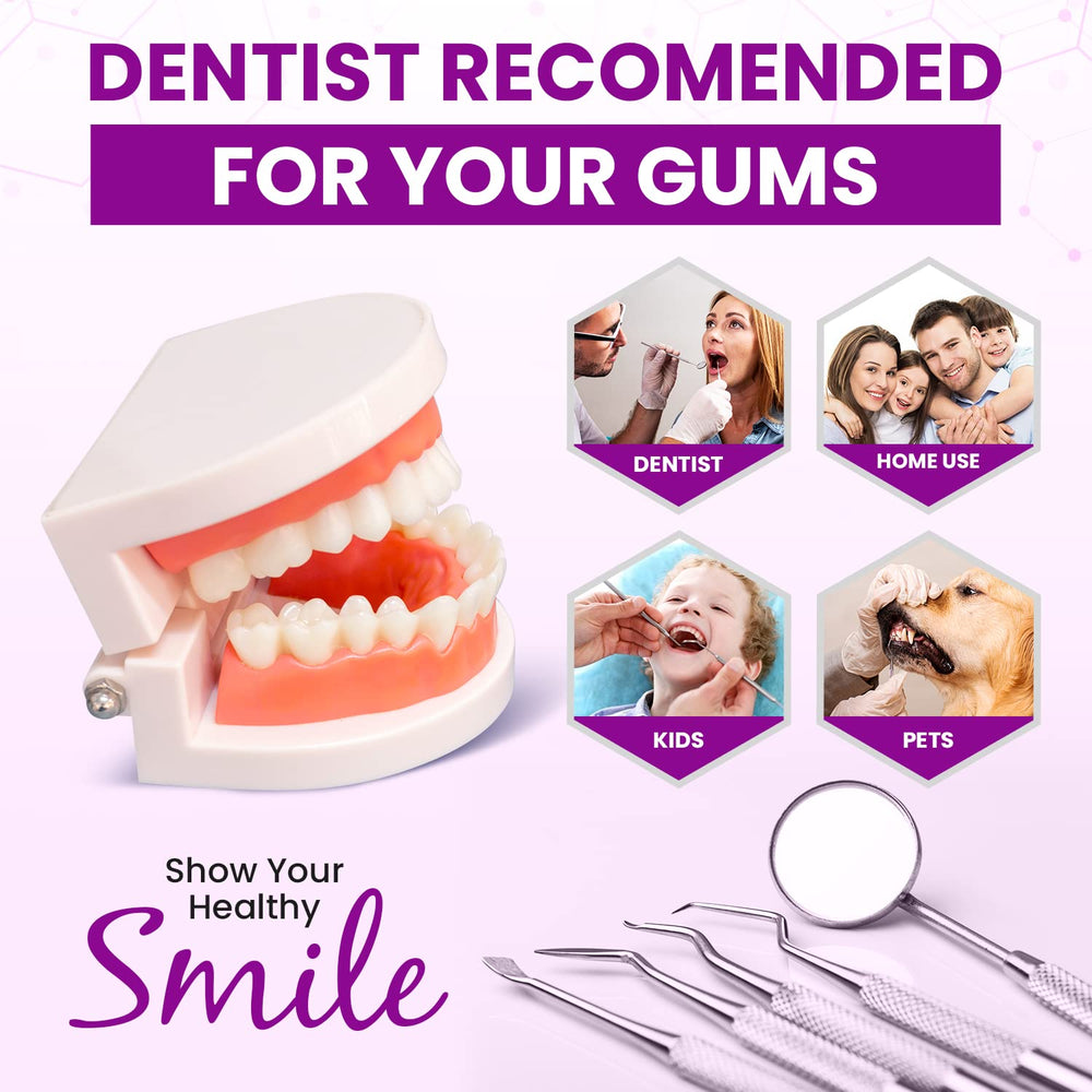 Purple dental scraper for plaque removal