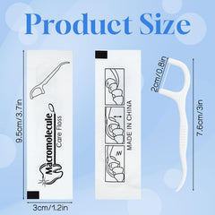 Travel-size dental floss packs individually wrapped for hygiene