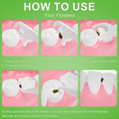 LIAMOSS superfine floss sticks gliding between teeth