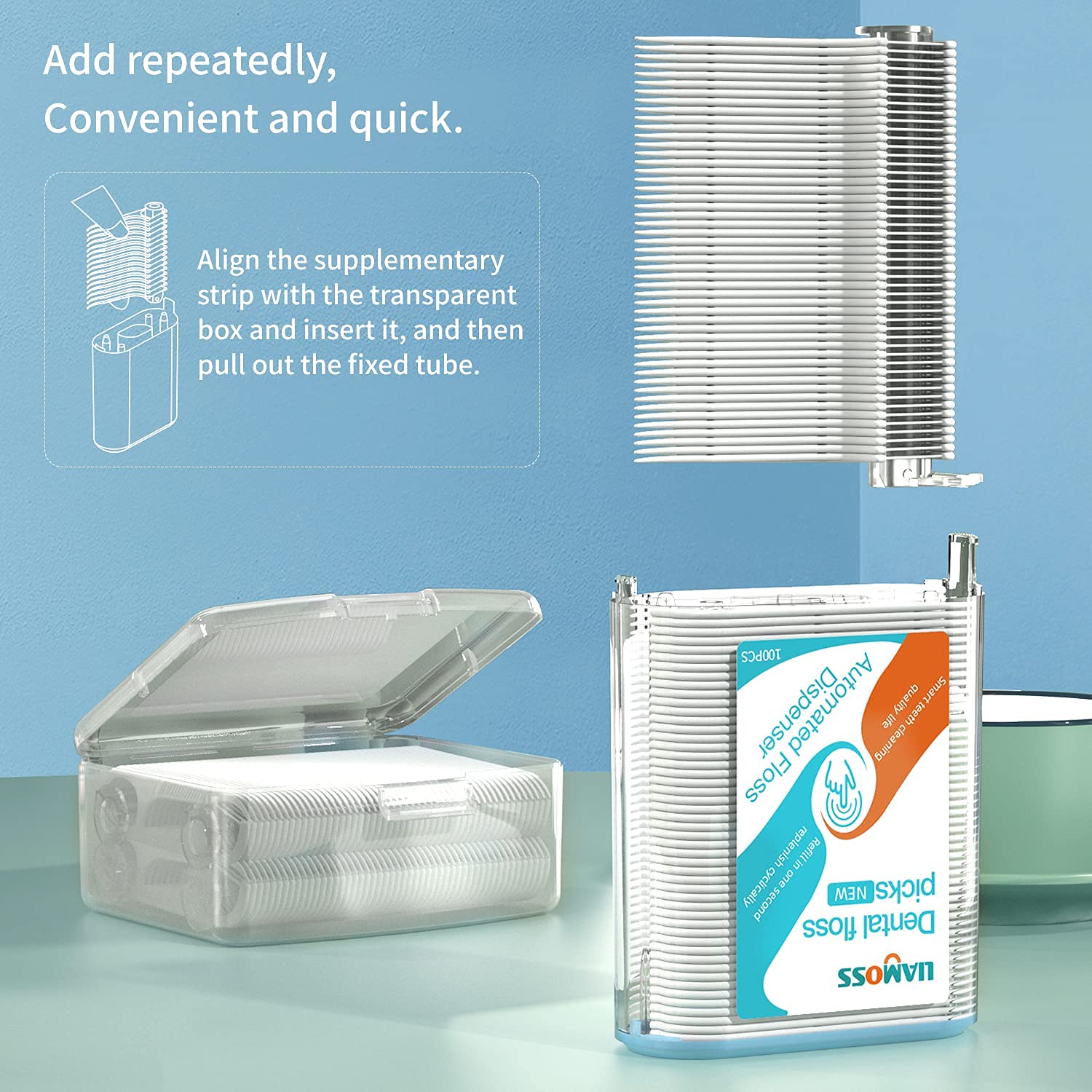 Durable floss picks for easy between-teeth cleaning