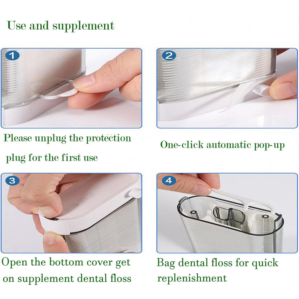 Usage demonstration of easy floss ejection feature