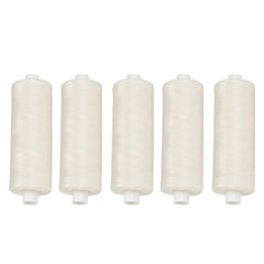 Mint waxed dental floss refill 200 yards in a green translucent dispenser, 5-pack front view