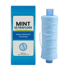 Mint-flavored dental floss refill spool 90 yards