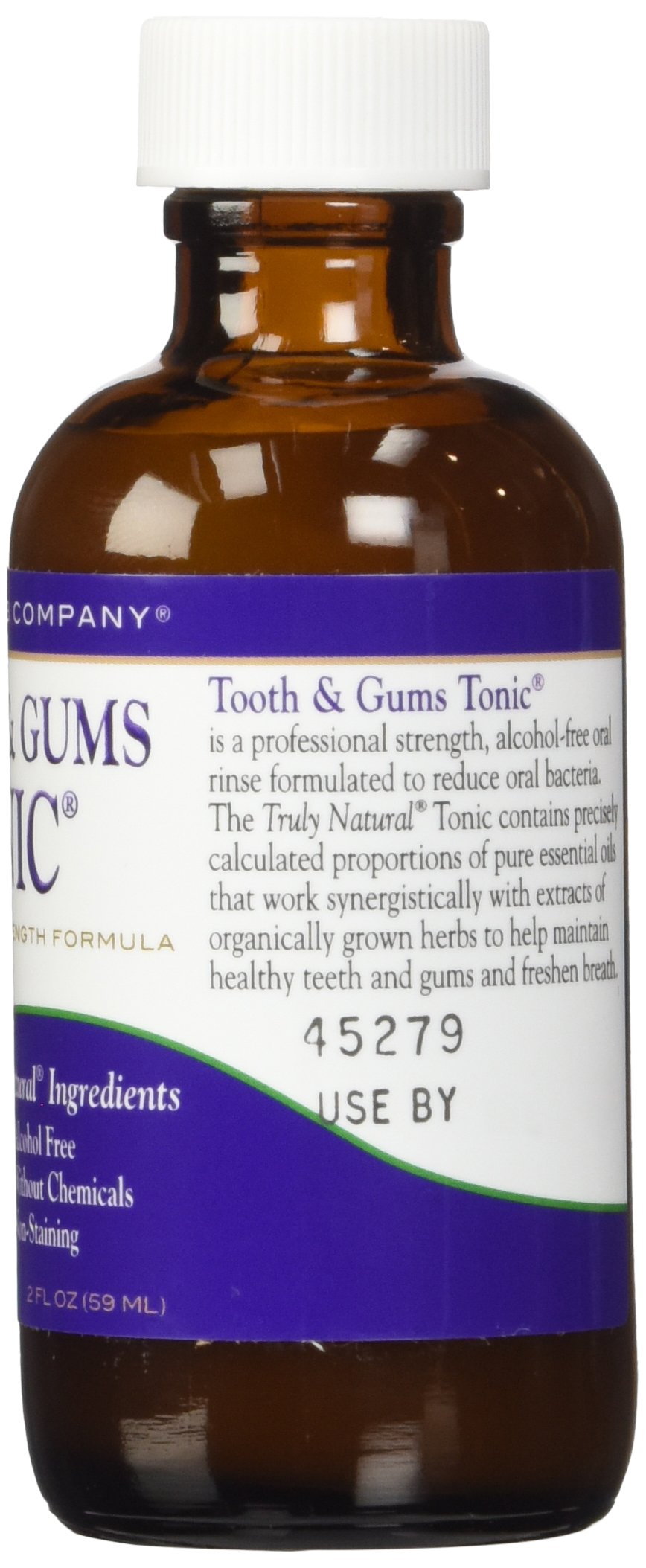 Herbal ingredients imagery on product label
