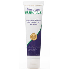 Front view of Dental Herb Essentials toothpaste tube