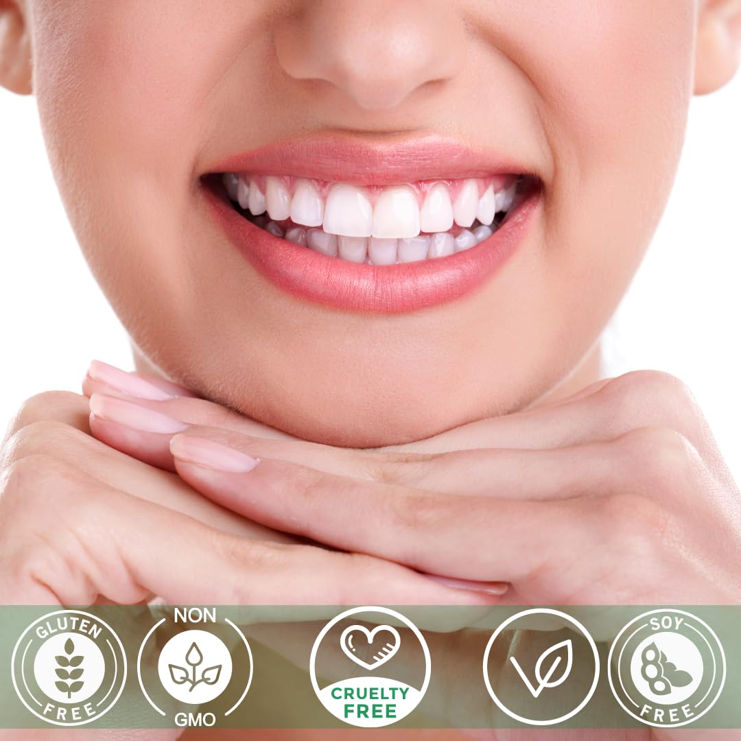 Graphic of xylitol and natural ingredients used in the toothpaste