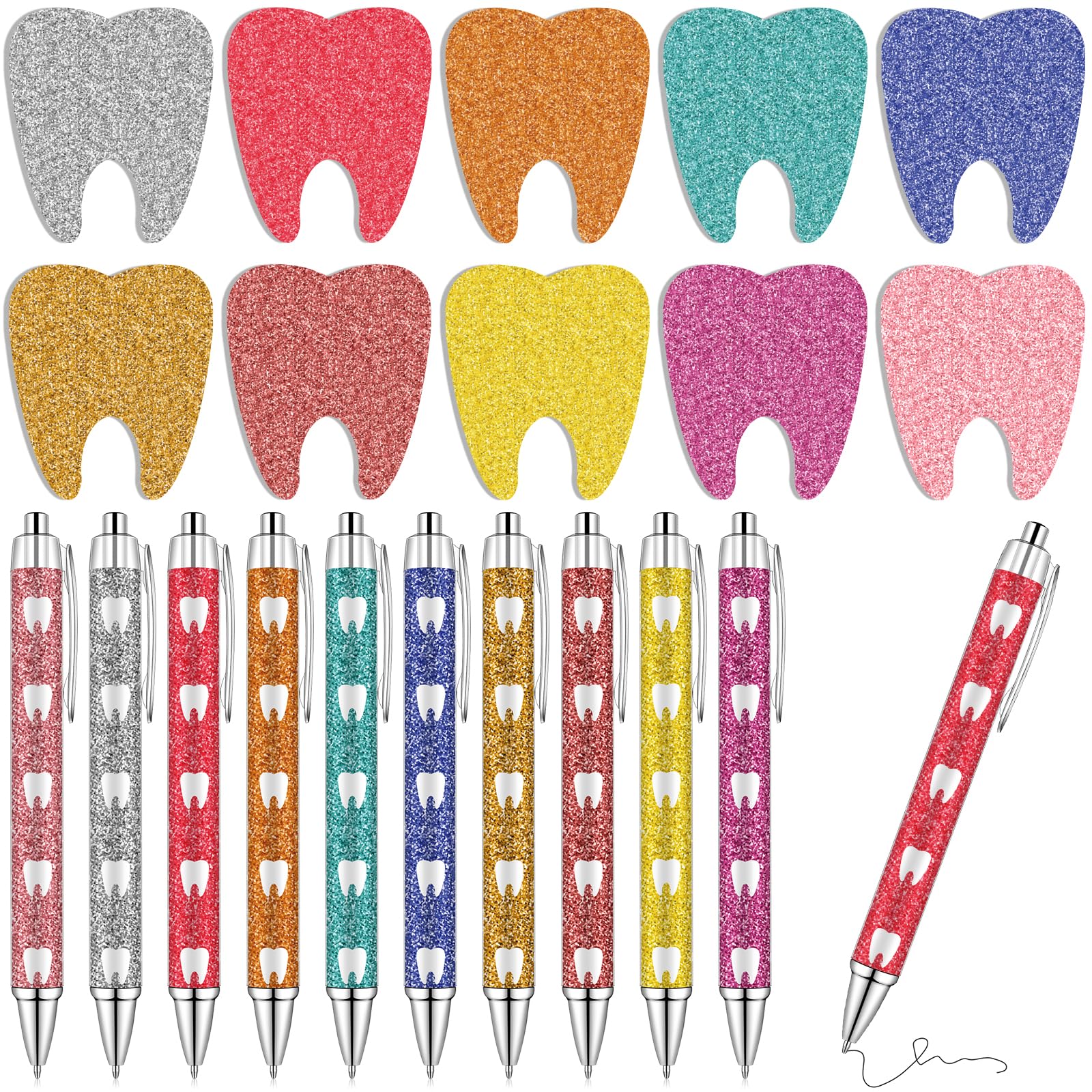 Gift pack of dental-themed pens for hygienists