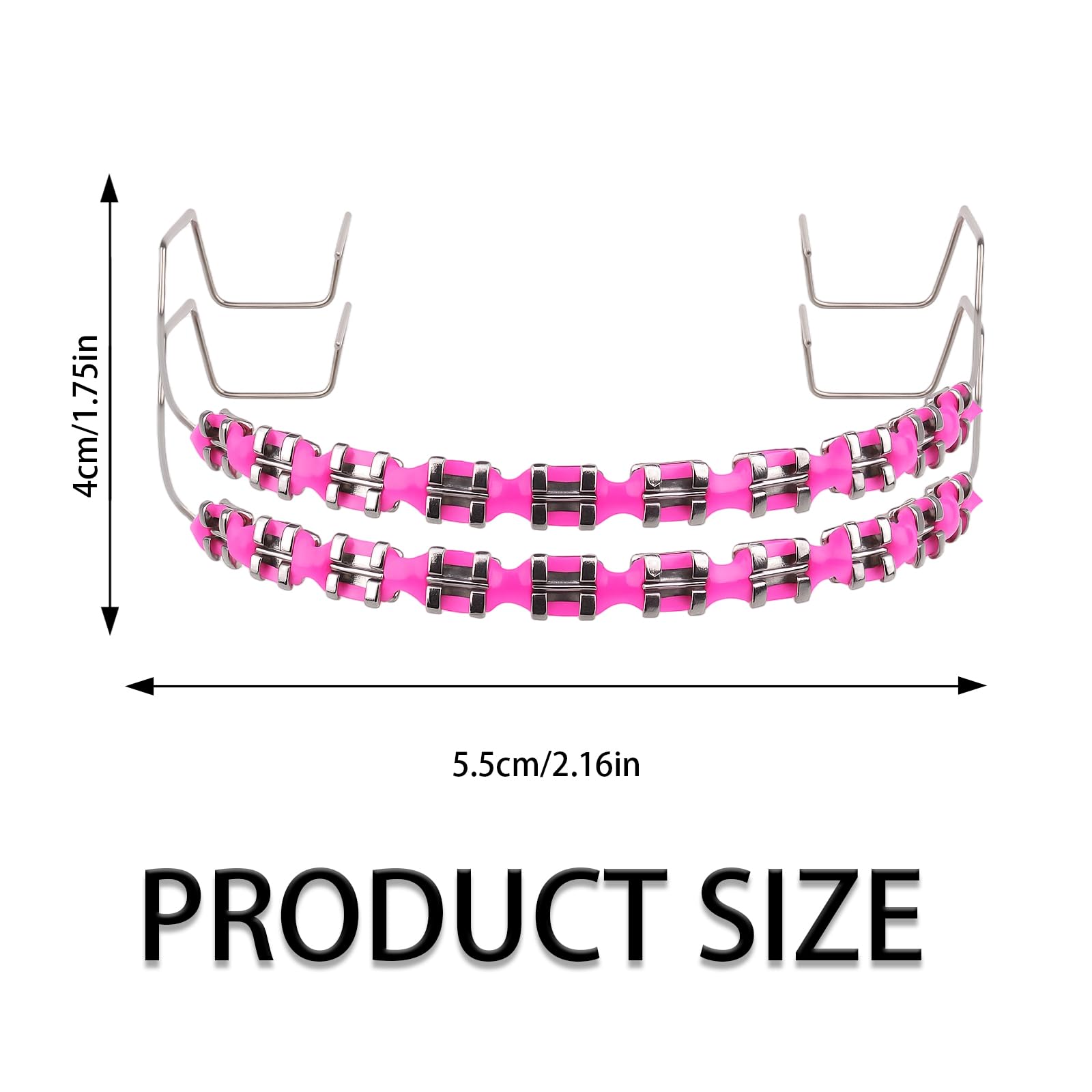 Braces demonstrated on an orthodontic dental mold for teaching