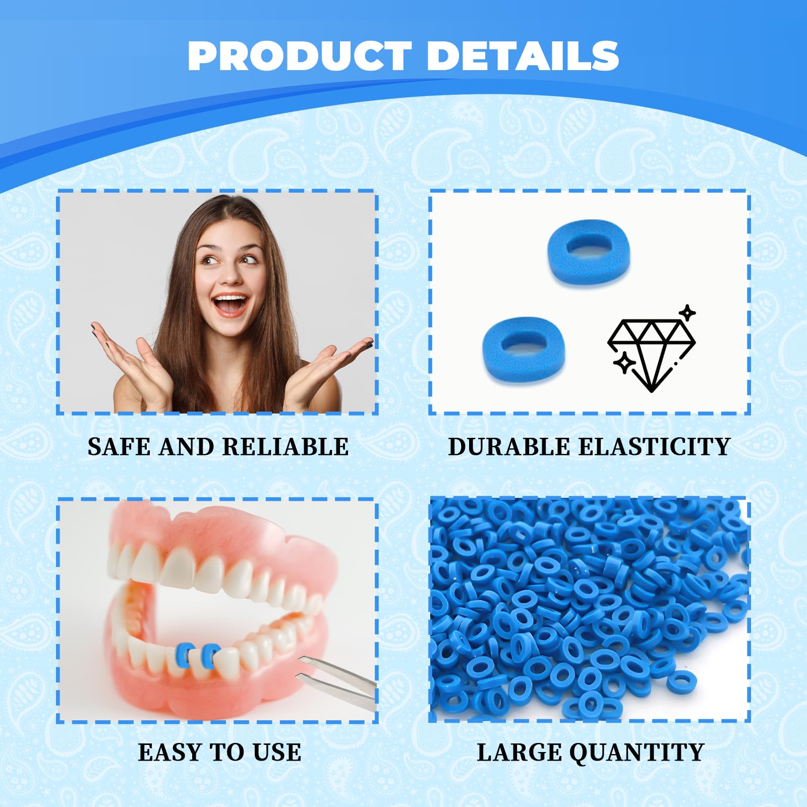 1000-piece dental separator bulk pack packaging