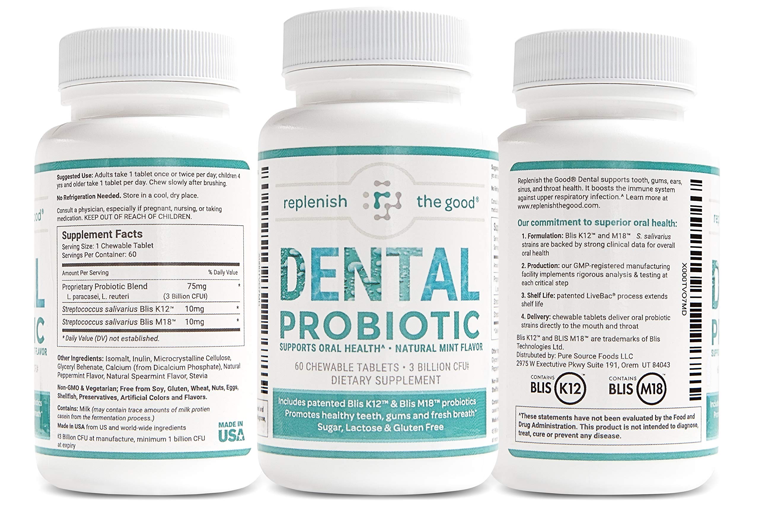 Overview image illustrating oral health and halitosis relief benefits