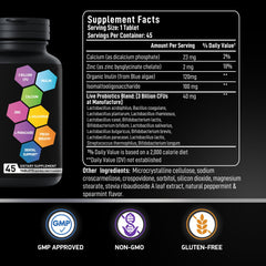 Bad breath relief concept with dental probiotic tablets