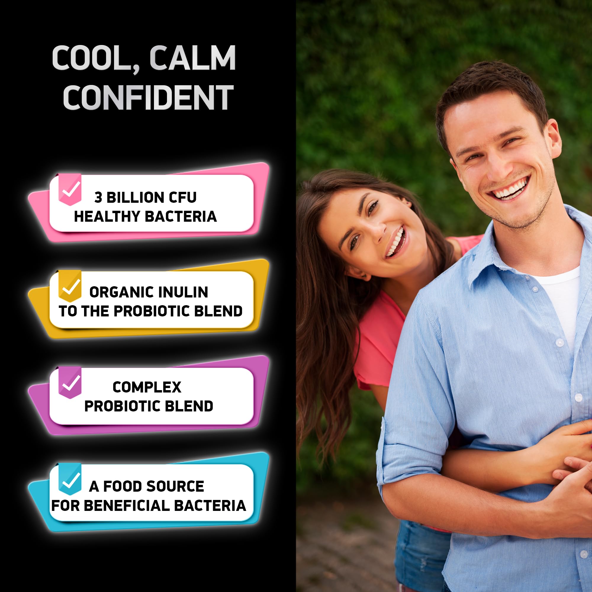 Oral health and mouth care with probiotics branding