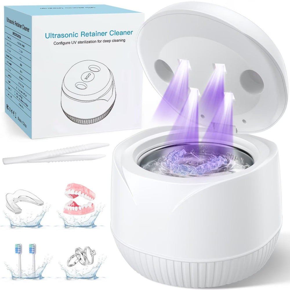 Dental ultrasonic retainer cleaner machine - front view