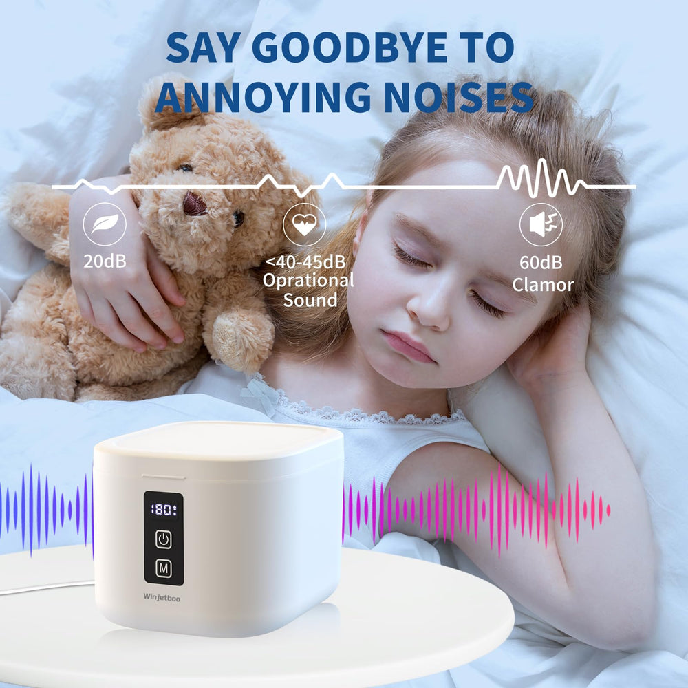 Compact ultrasonic cleaner suitable for small items like toothbrush heads