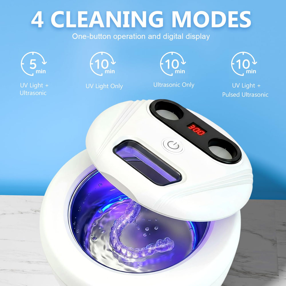 Integrated UV lights (4×254nm) for sterilization during cleaning