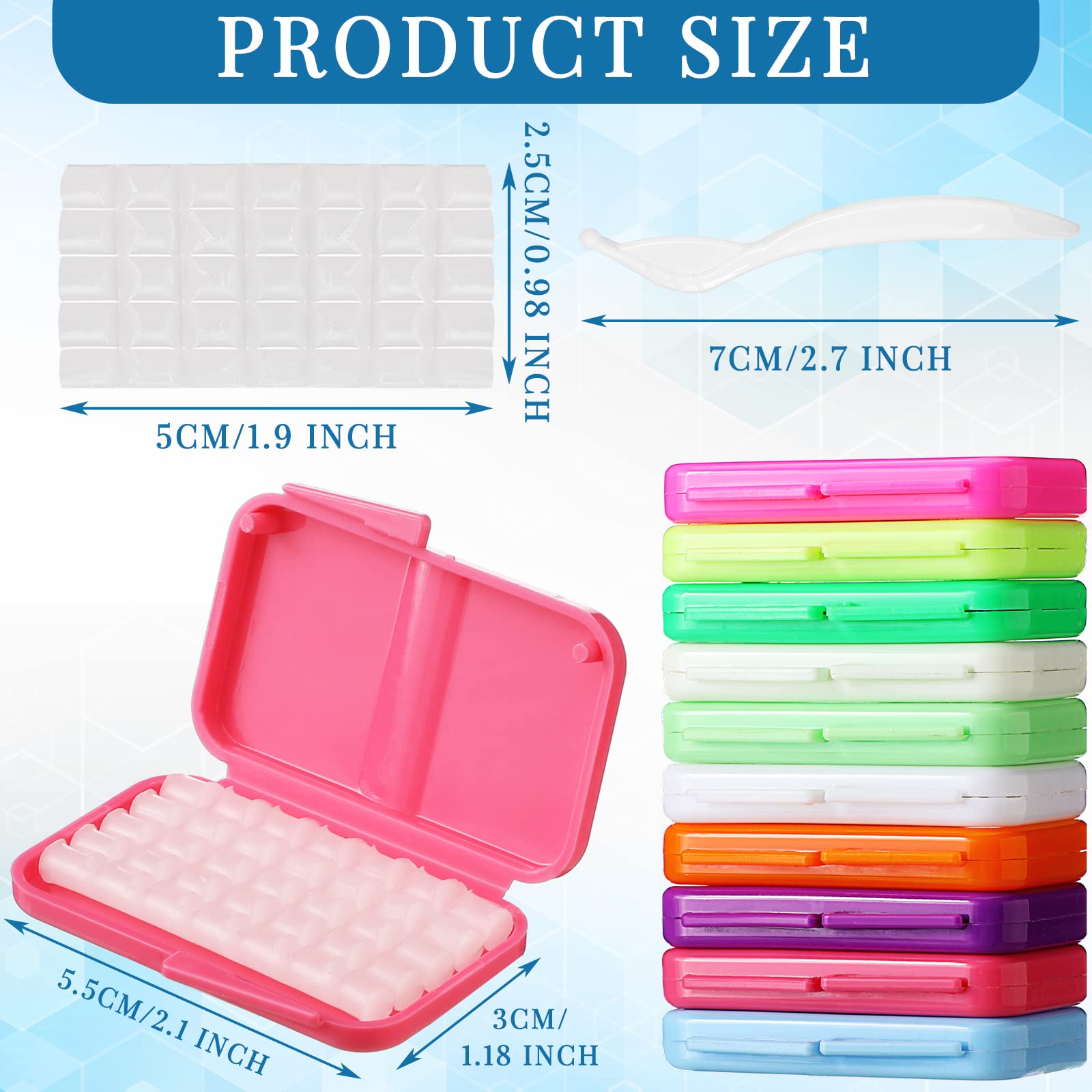 Clear paraffin-based dental wax for braces