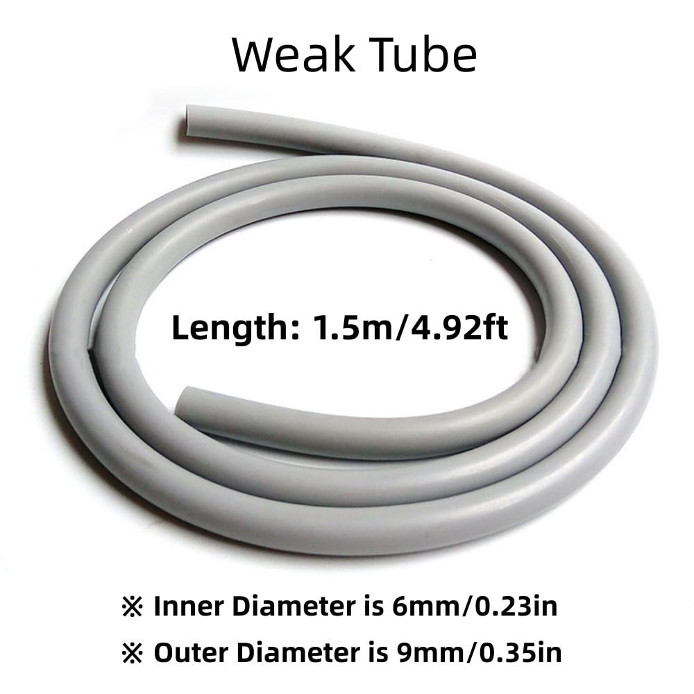 Dental suction silicone tube weak tube - 1.5m length, connected tubing