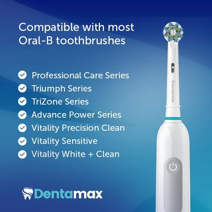 DENTAMAX replacement heads compatible with multiple Oral-B models