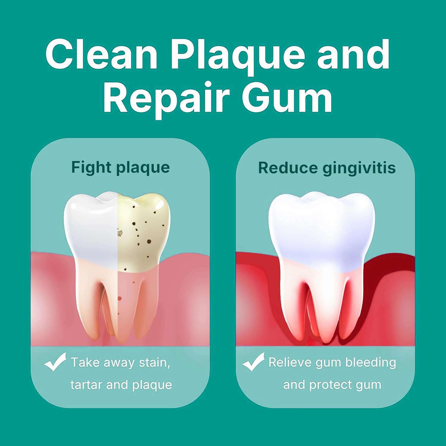 Graphic showing enamel repair with DentaViva toothpaste