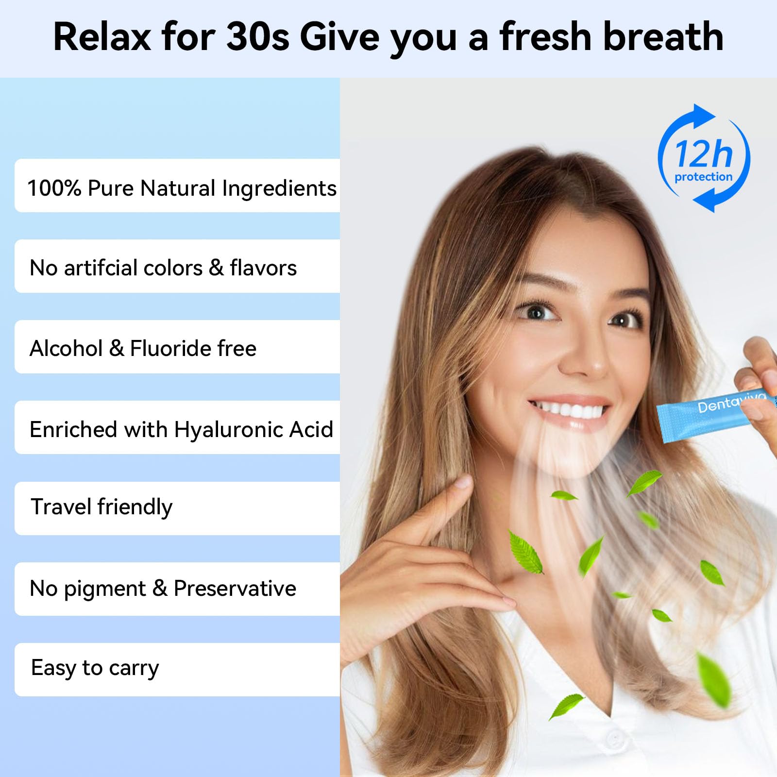 Xylitol cavity protection in mouthwash strips