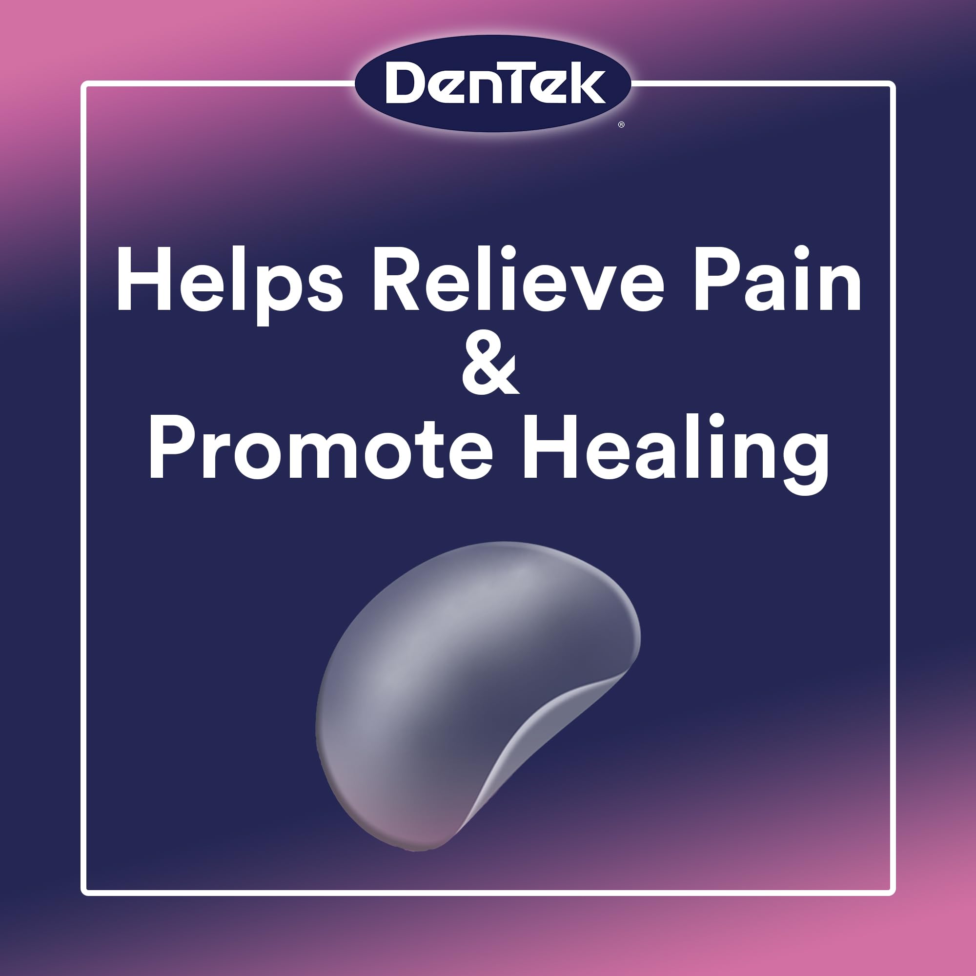 DenTek Canker Relief patches 6-count box side view