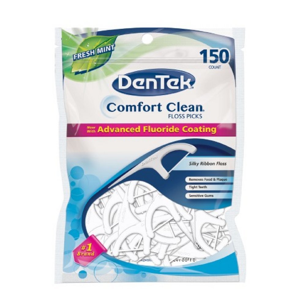 DenTek Comfort Clean Floss Picks 150 per package, Pack of 4