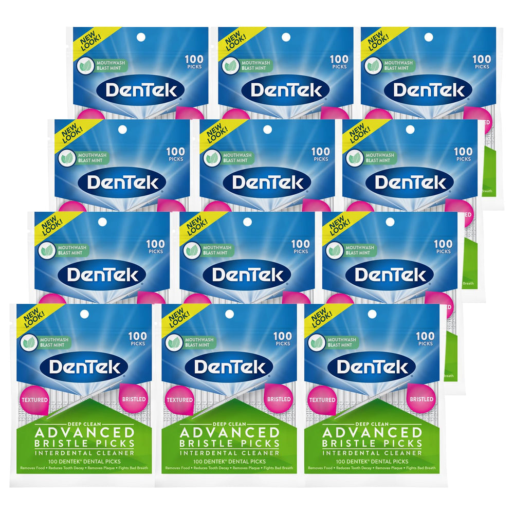 DenTek Deep Clean Bristle Picks dual-ended design close-up