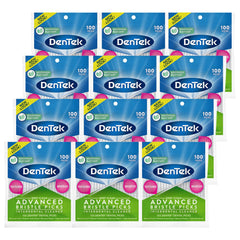 DenTek Deep Clean Bristle Picks dual-ended design close-up