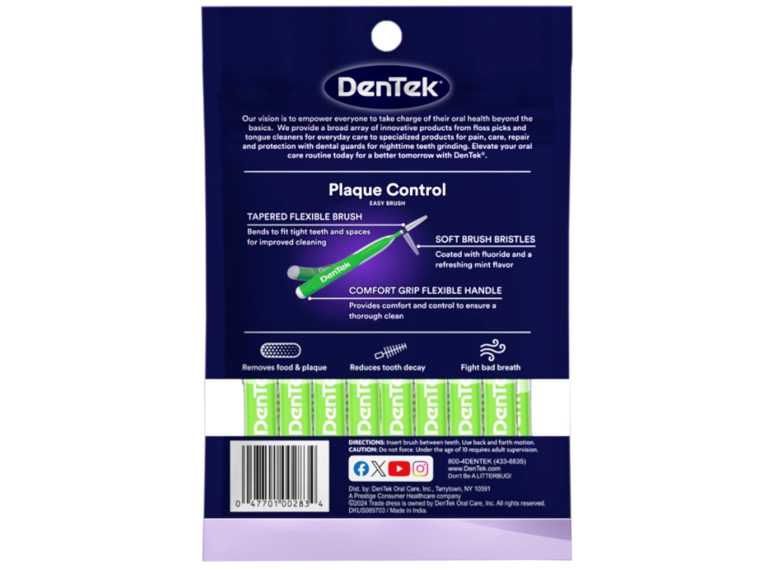 Brush cleaners designed to work with braces