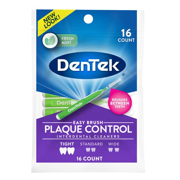 Close-up of the flexible grip handle on DenTek Easy Brush