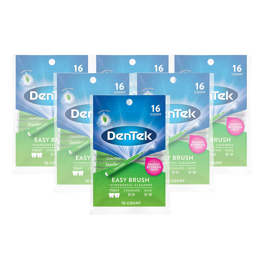 DenTek Easy Brush Interdental Cleaners mint flavor packaging