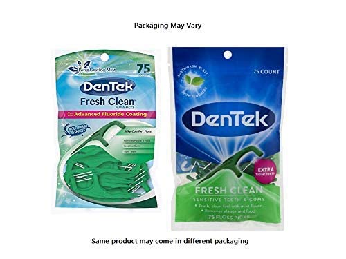 Silky floss fits extra tight teeth close-up
