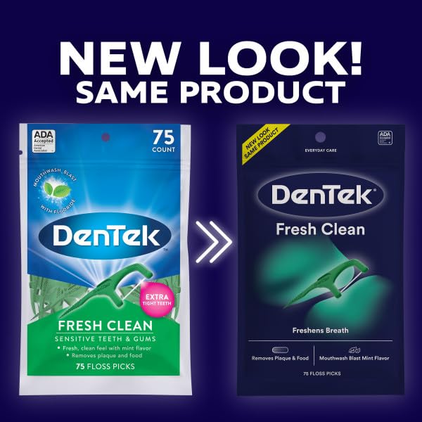 Using DenTek floss picks after a meal