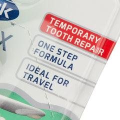 Close-up of Temparin filling material texture