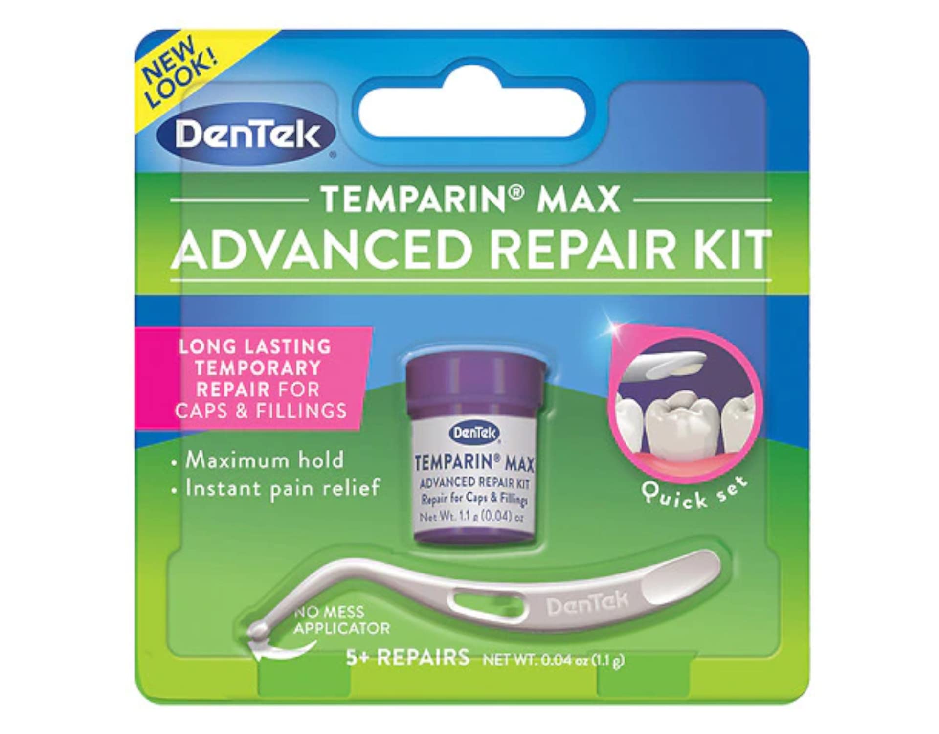 Close-up of Temparin Max application