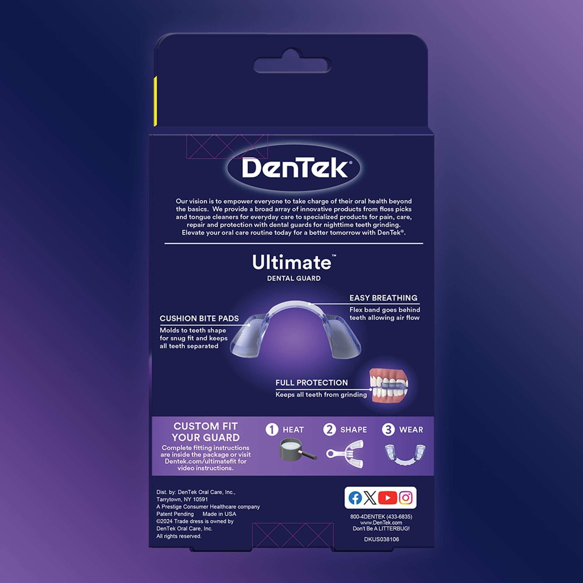 FSA and HSA eligible badge for DenTek Ultimate Guard