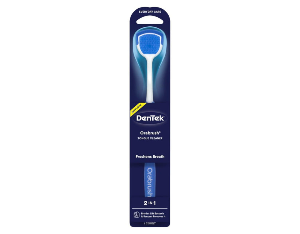 Ultra-soft micro-pointed bristles close-up on Orabrush Tongue Cleaner