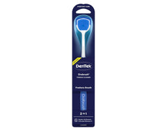 Ultra-soft micro-pointed bristles close-up on Orabrush Tongue Cleaner