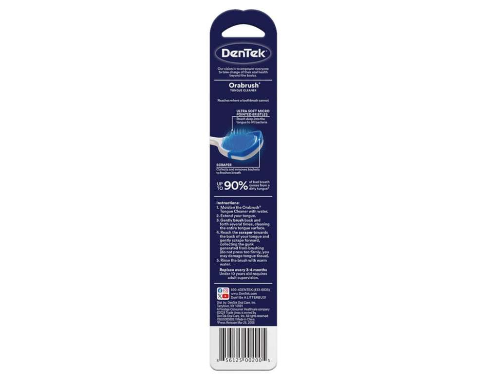 Built-in scraper feature on the Tongue Cleaner