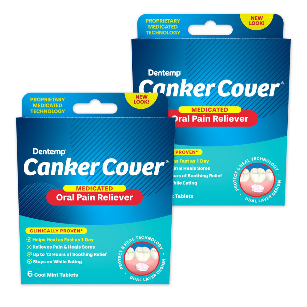 Dentemp Canker Sore Medicine 2pk canker cover packaging