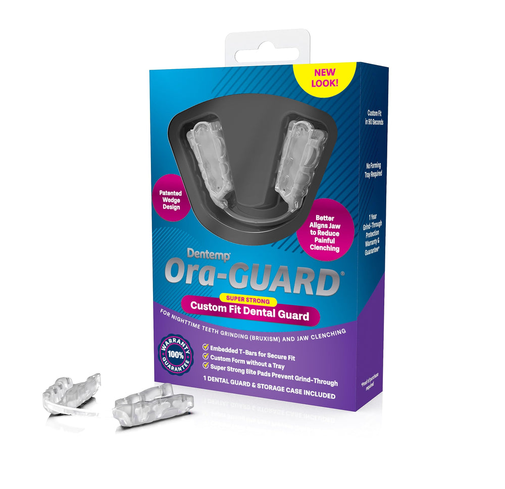 Detailed view of Ora-Guard bite pads and material
