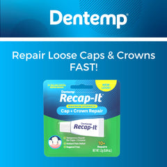 Application of temporary cement for a loose dental crown