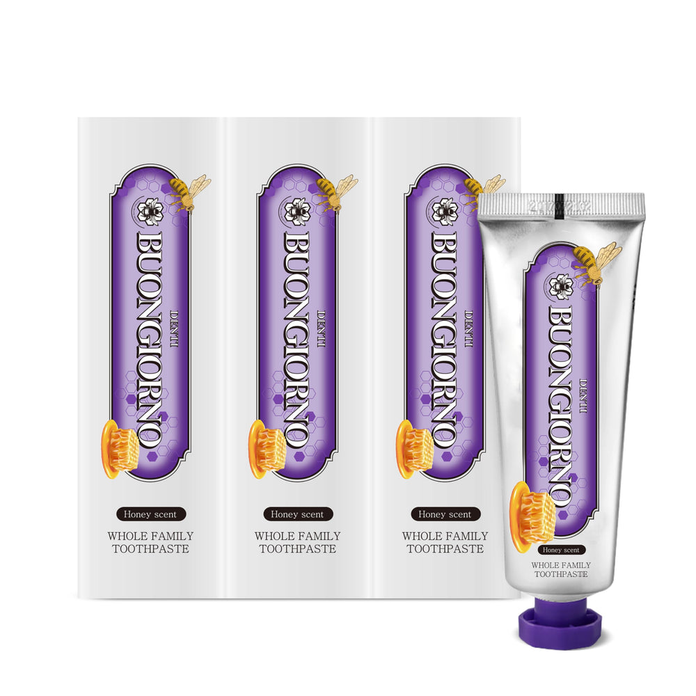 Main product image: DENTI BUONGIORNO Gum Care Toothpaste 3-Pack Honey Mint