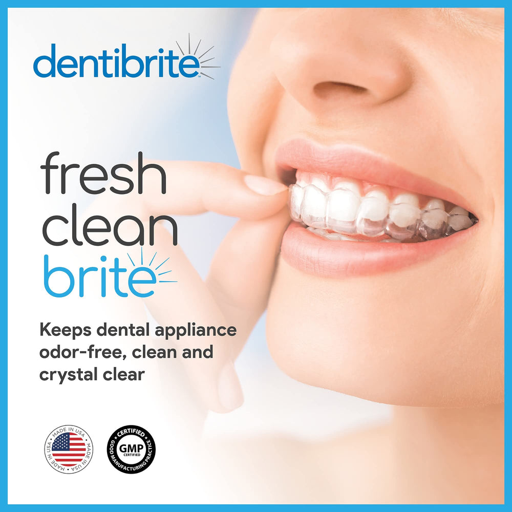 Dentibrite Crystals Cleaner Made in USA label